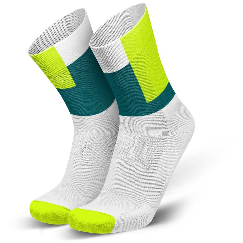 Picture of INCYLENCE Running Squares Socks - Canary