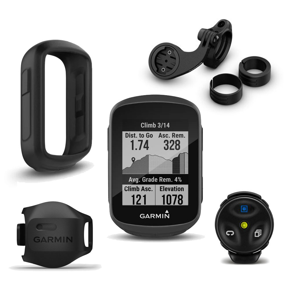 ødemark Bære evigt Garmin Edge 130 Plus MTB-Bundle GPS Cycling Computer + Speed Sensor +  Remote - black