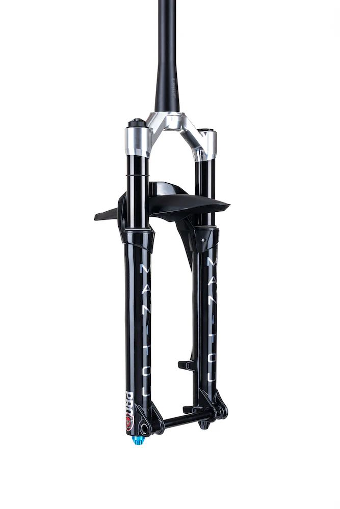 Picture of Manitou Circus Pro Gen 3 26&quot; Suspension Fork - 80-140mm - Tapered - 15x110mm Boost - black / silver