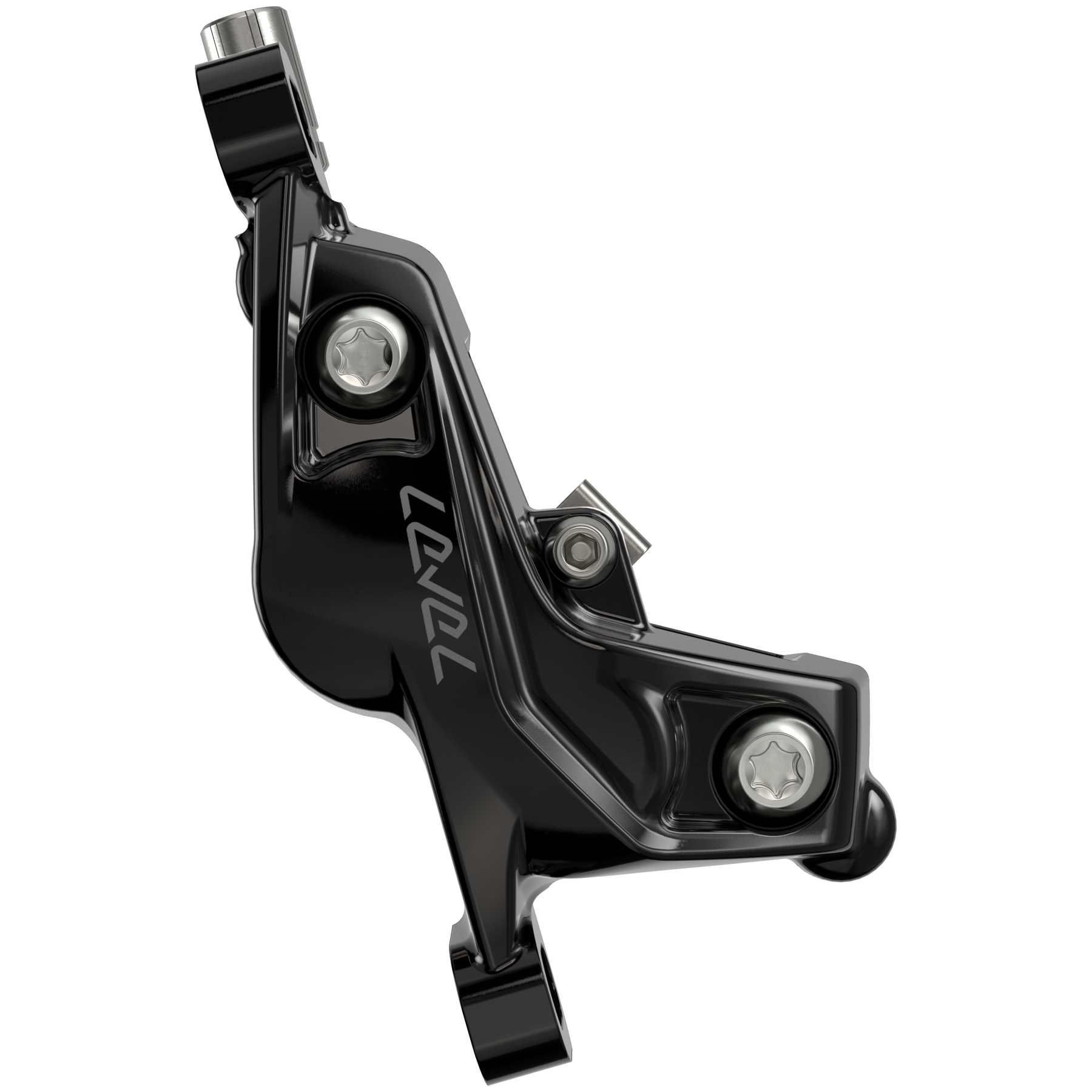 パーツ SRAM LEVEL ULTIMATE STEALTH 4-PISTON SRAM Level Ultimate Stealth 4-Piston Disc Brake Set