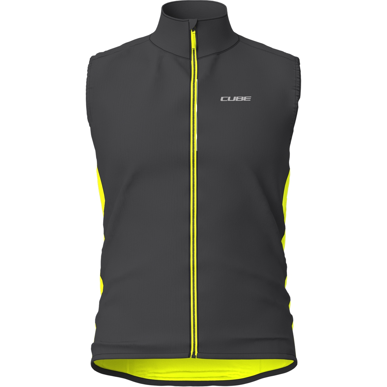 Kuva tuotteesta CUBE CMPT Wind Gilet Men - black´n´yellow