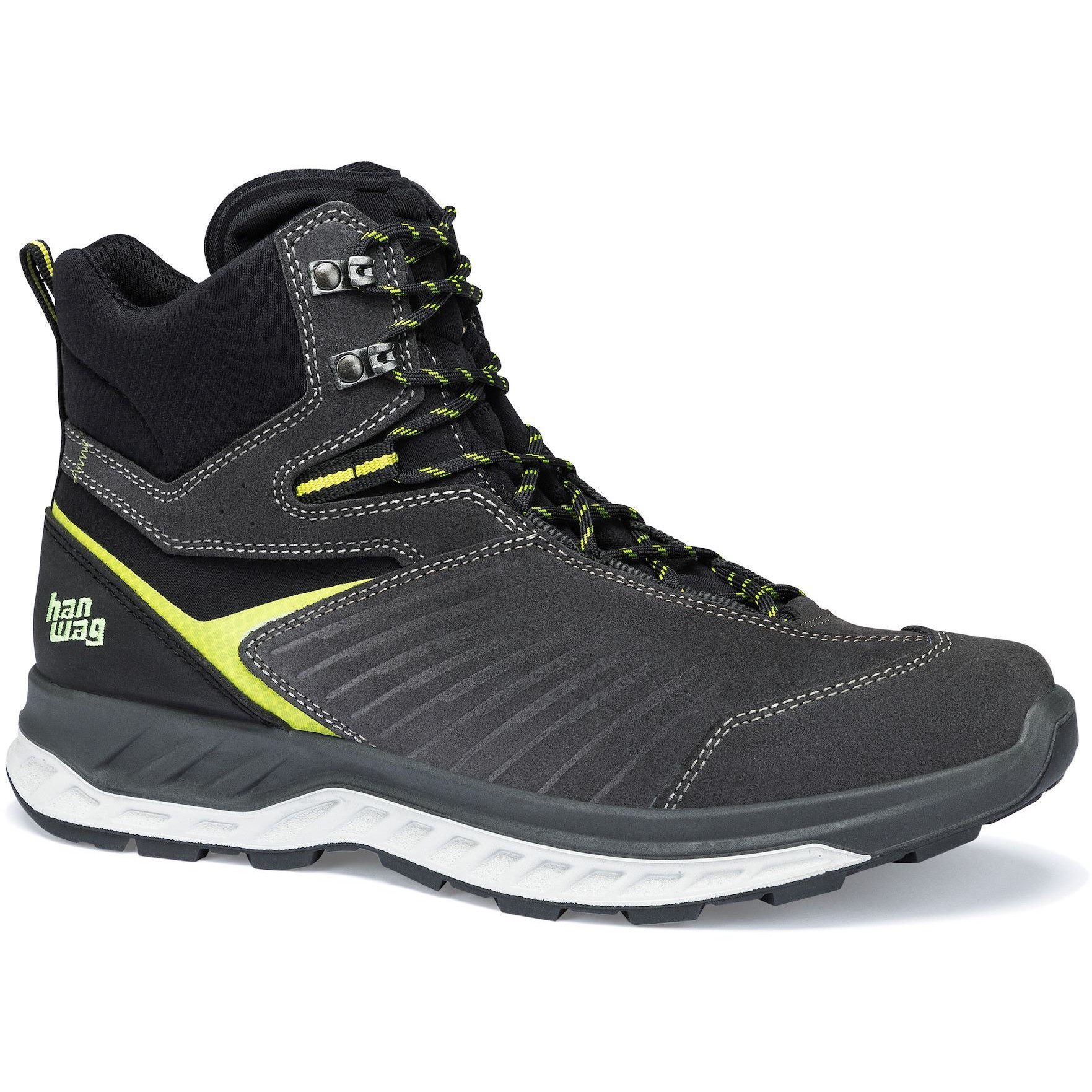 Image of Hanwag Blueridge LL Hiking Shoes - Asphalt/Yellow