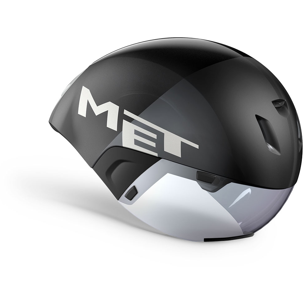 Produktbild von MET Codatronca Helm - Black Silver/Matt Glossy