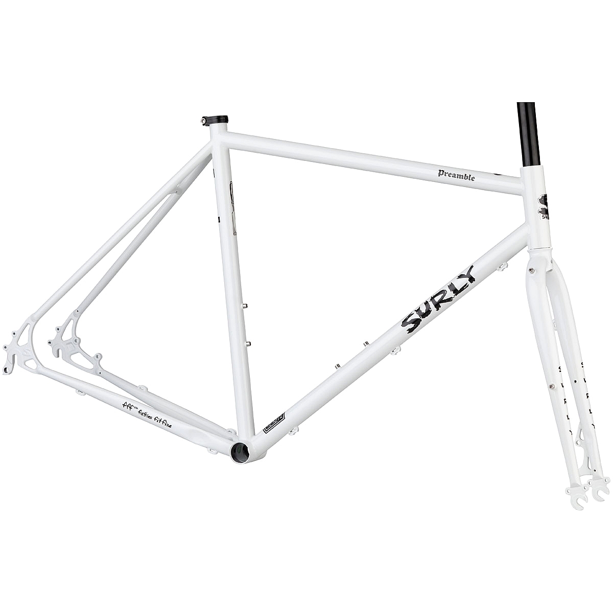 Picture of Surly Preamble - 27.5&quot; Steel Gravel Frame Set - 2024 - white