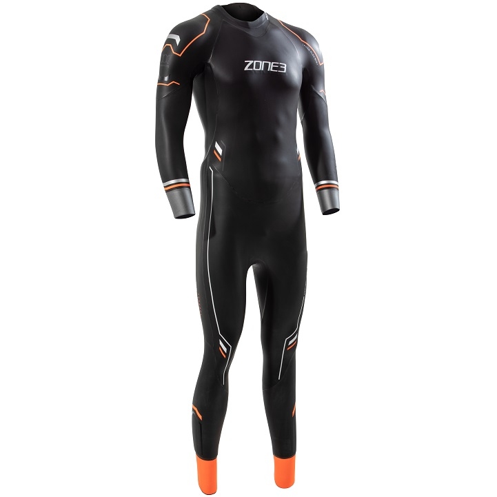 Picture of Zone3 Men&#039;s Aspire Thermal Wetsuit - black/orange