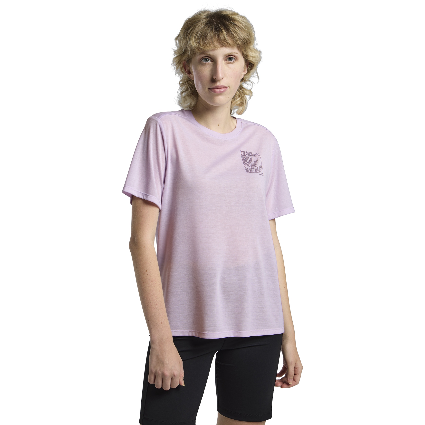Picture of Jack Wolfskin Vonnan Graphic T-Shirt Women - EXPLORE pale lavender