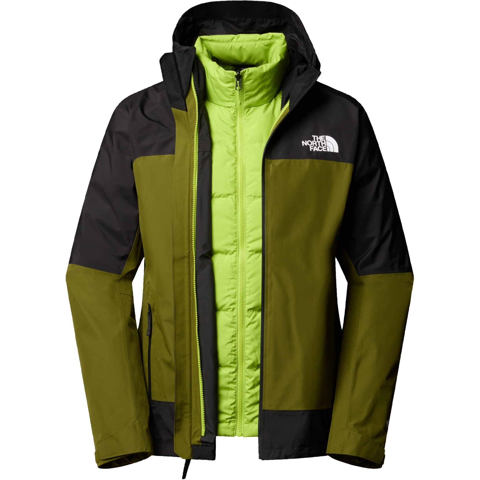 THE NORTH FACE Outlast Skijacke Gr. XXL outlets Grün-Schwarz