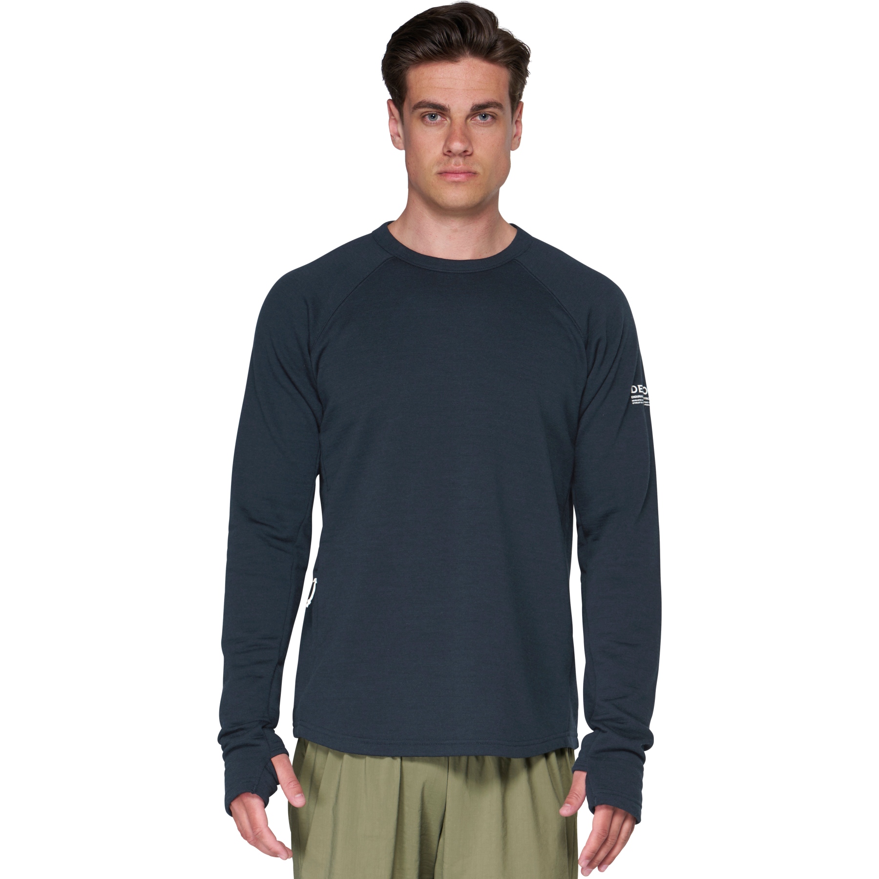 Мужская рубашка с длинным рукавом Devold Endurance Merino Crew - 284A Ink