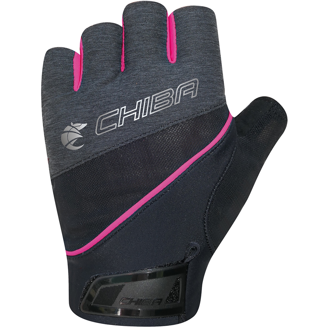 Productfoto van Chiba Gel Premium III Handschoenen met Korte Vingers Dames - zwart/roze