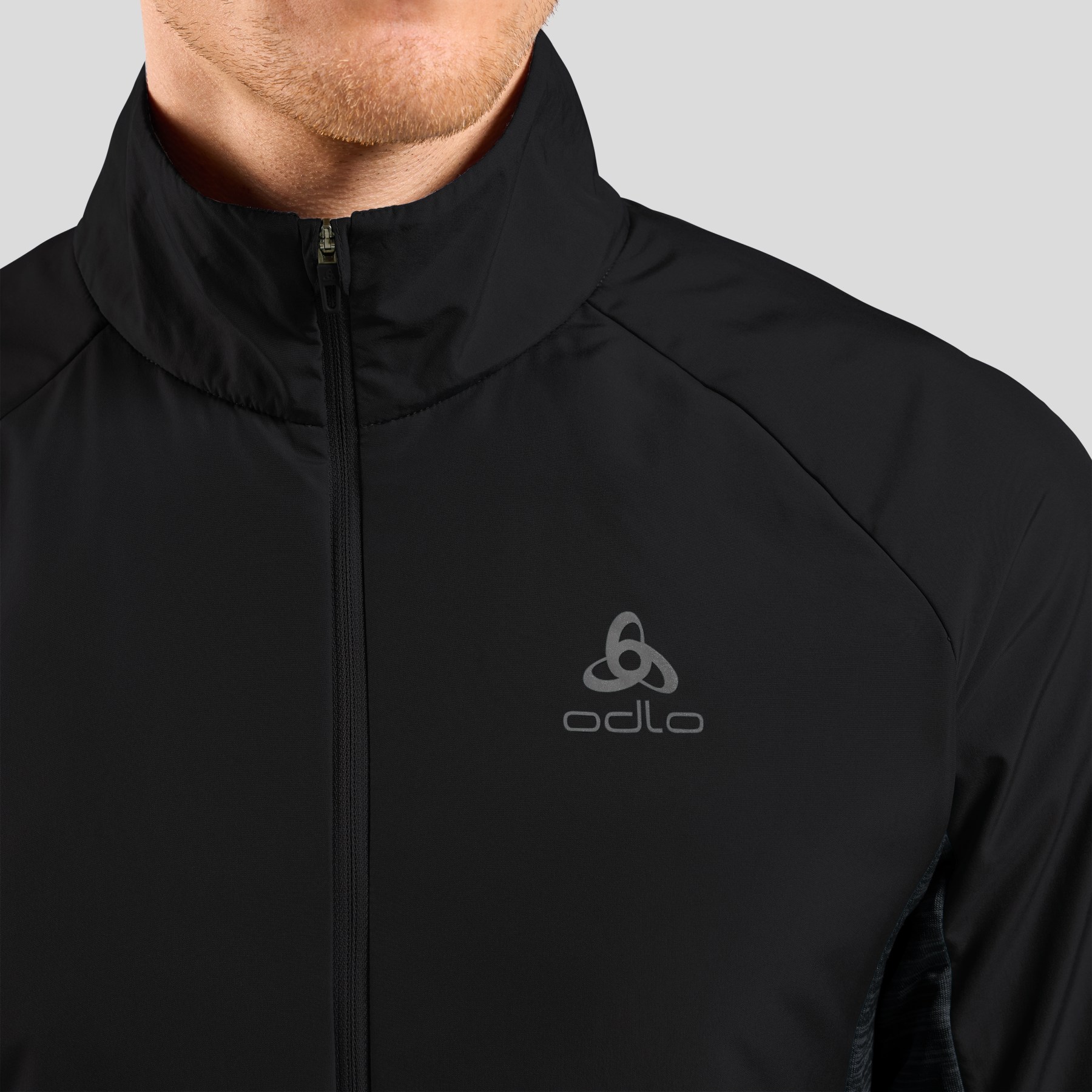 Odlo Run Easy Warm Hybrid Veste Homme – Isolation G-Loft Recyclée, Polaire Respirante, Polyvalente Course & Quotidien Par Temps Froid