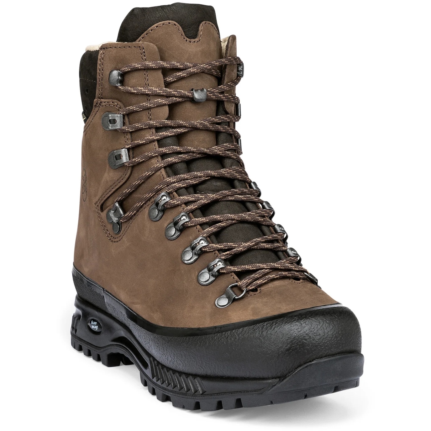 Hanwag Lady Halux Brown Nubuck Leather Hiking Boots Vibram Sole Mens 7 US 8.5 W Hanwag Brown Hiking Shoes & Boots for sale | eBay main image 4