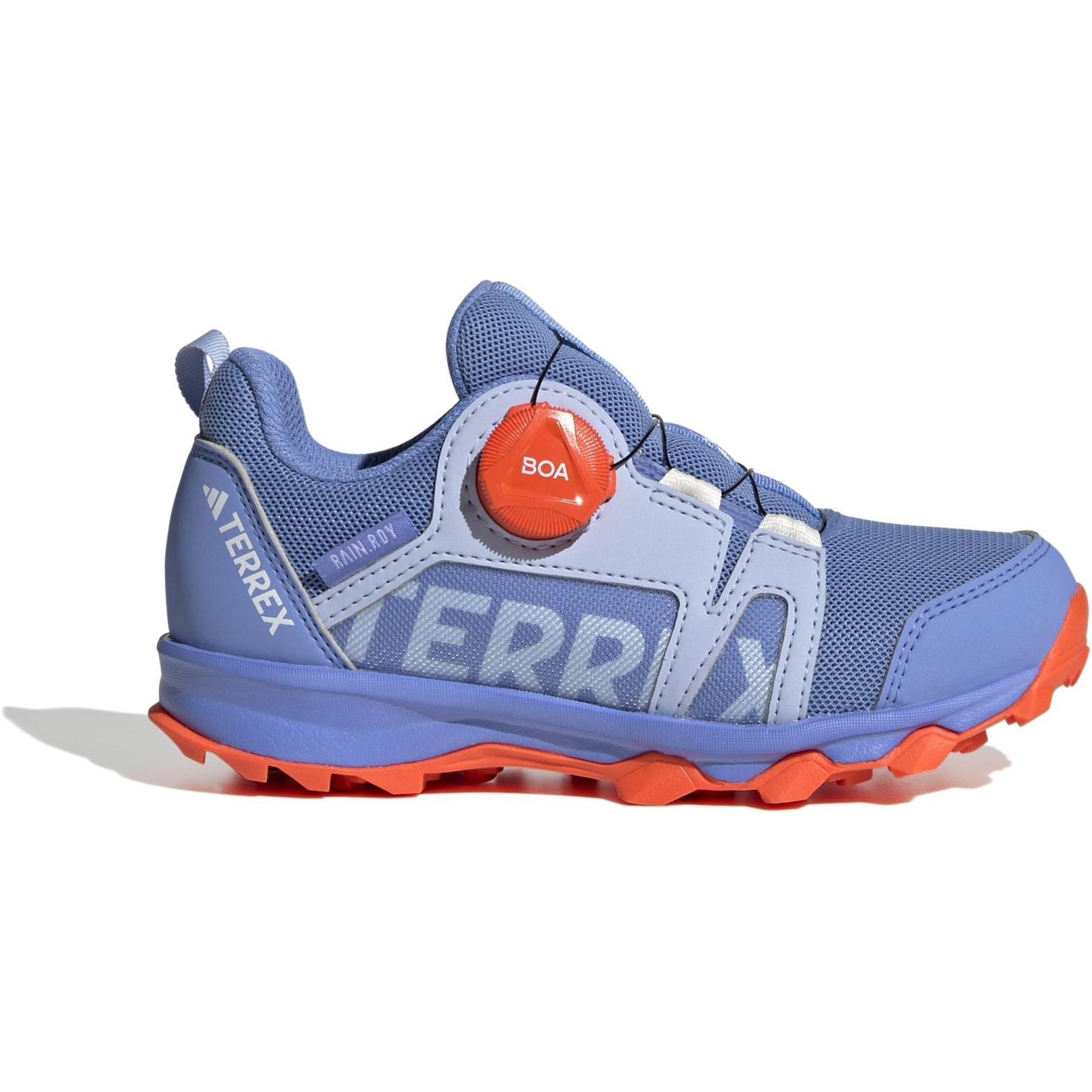 Picture of adidas Kids&#039; TERREX Agravic Boa Rain.RDY Trail Running Shoes - blue dawn/footwear white/impact orange HQ3498