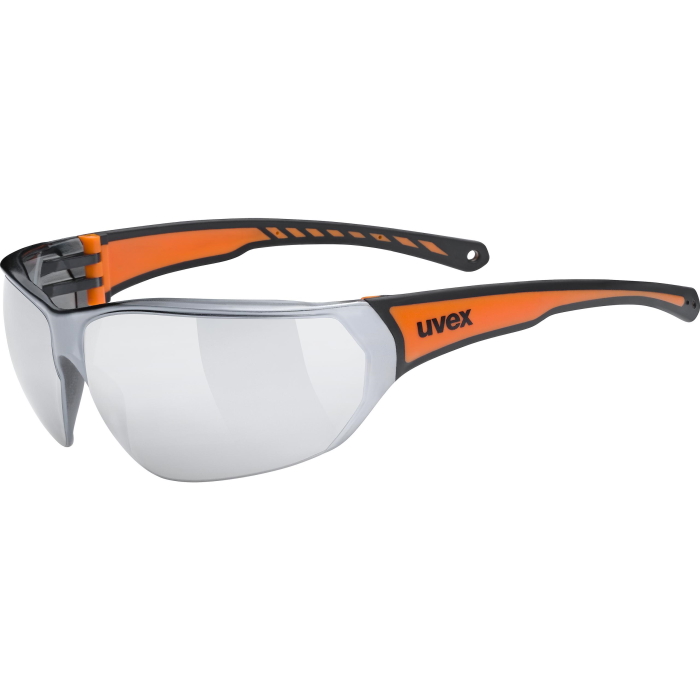 Picture of Uvex sportstyle 204 Glasses - black orange/mirror silver