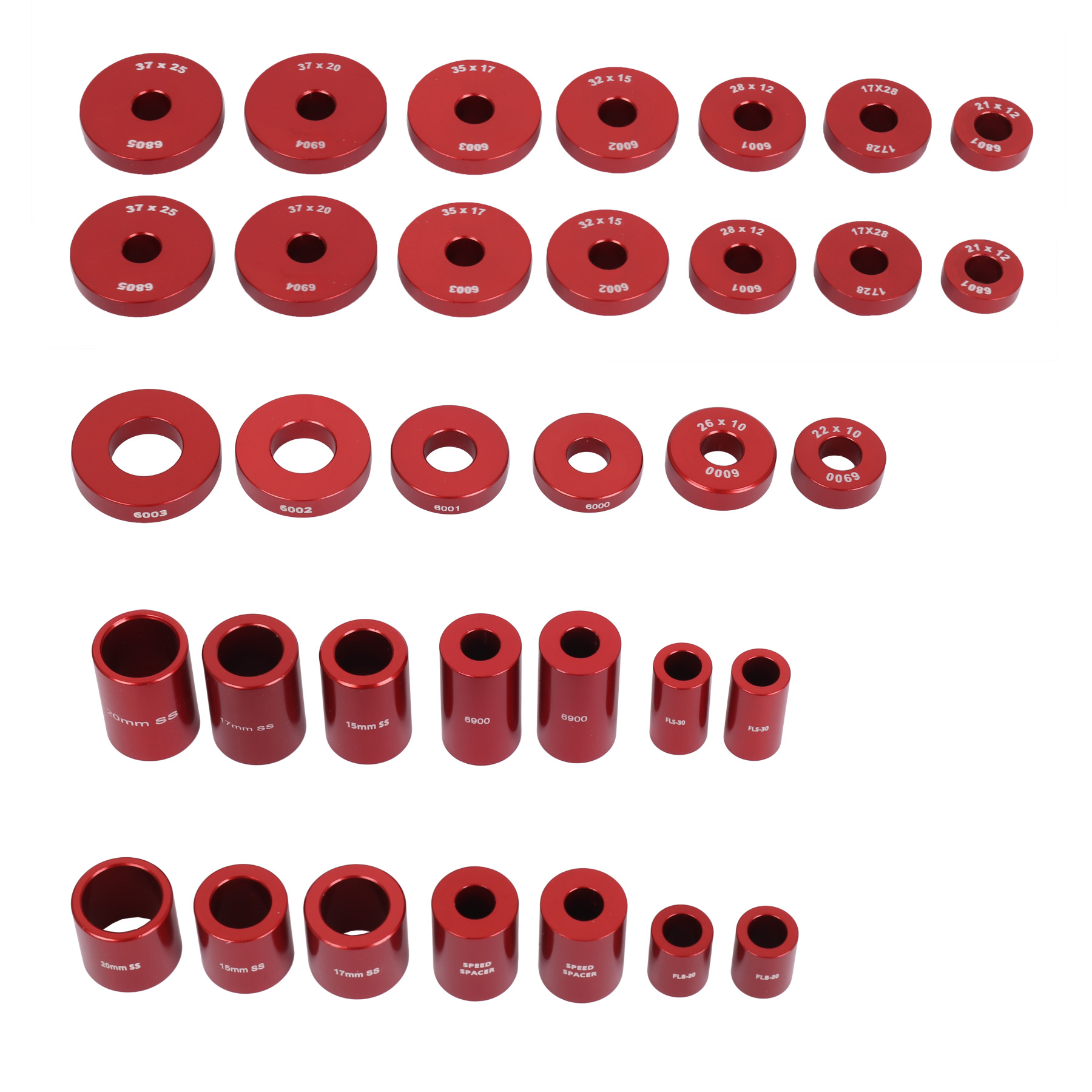 Picture of Wheels Manufacturing Drift Kit | Support - Press-In Adapter Set for Sealed Bearings - BP0004