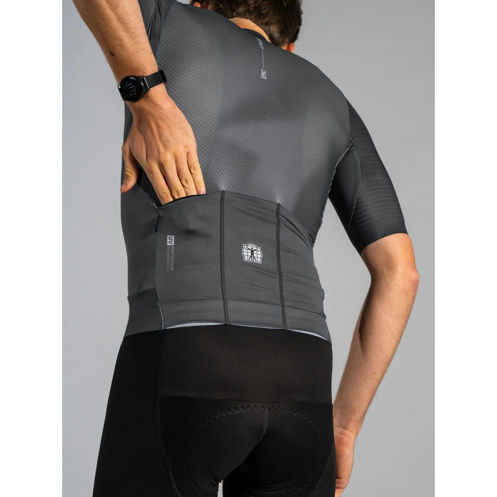 Bioracer Epic Ultralight Shortsleeve Jersey Men - dusty charcoal