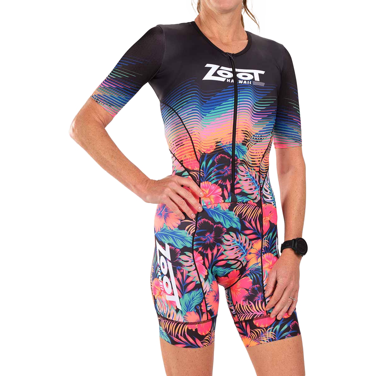 Productfoto van ZOOT LTD Aero Full Zip Skinsuit Dames - 40 years