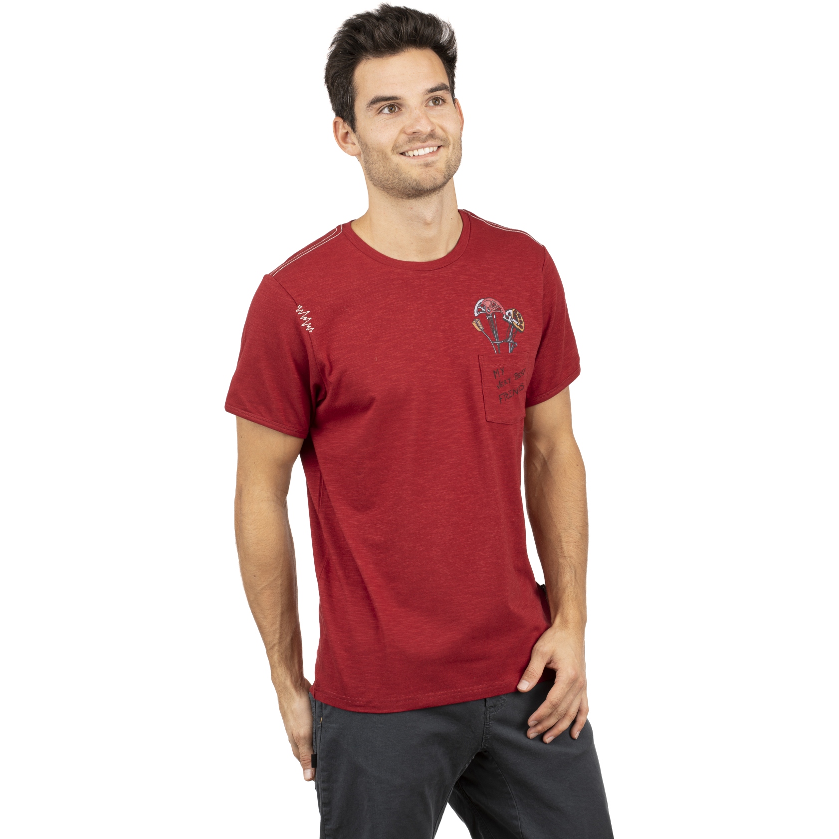 Produktbild von Chillaz Pocket Friends T-Shirt - dark red