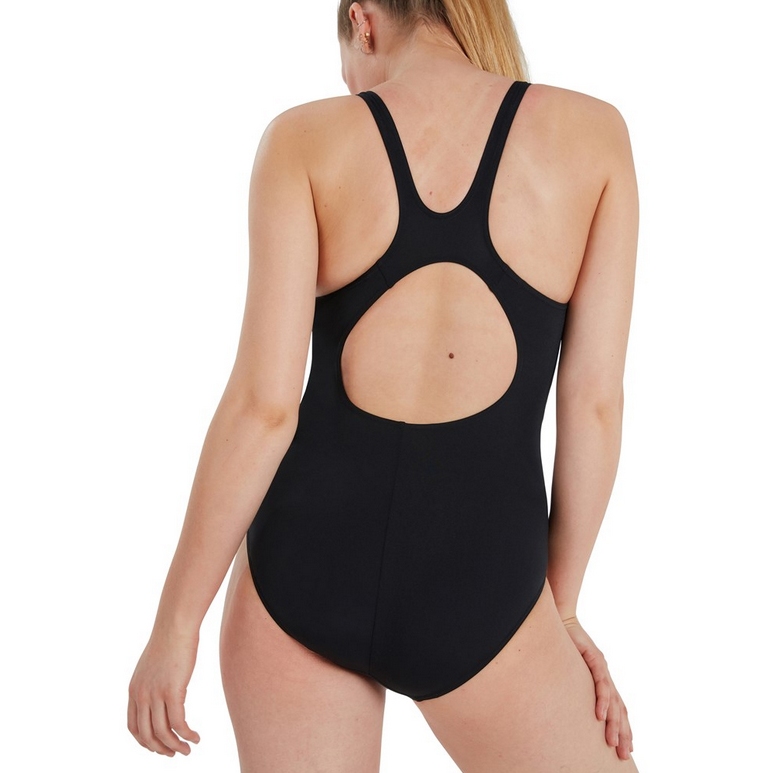 Placement Muscleback Swimsuit - Black/Red