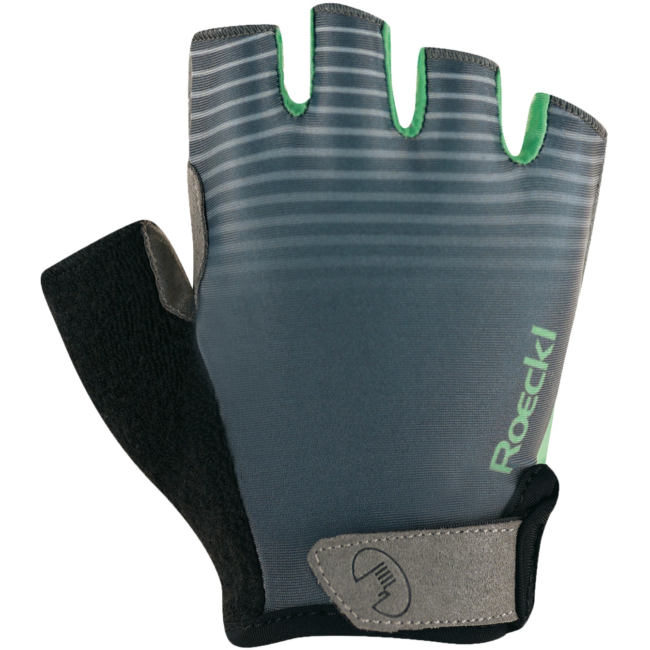 Picture of Roeckl Sports Bernex Cycling Gloves - castlerock/aqua green 8712