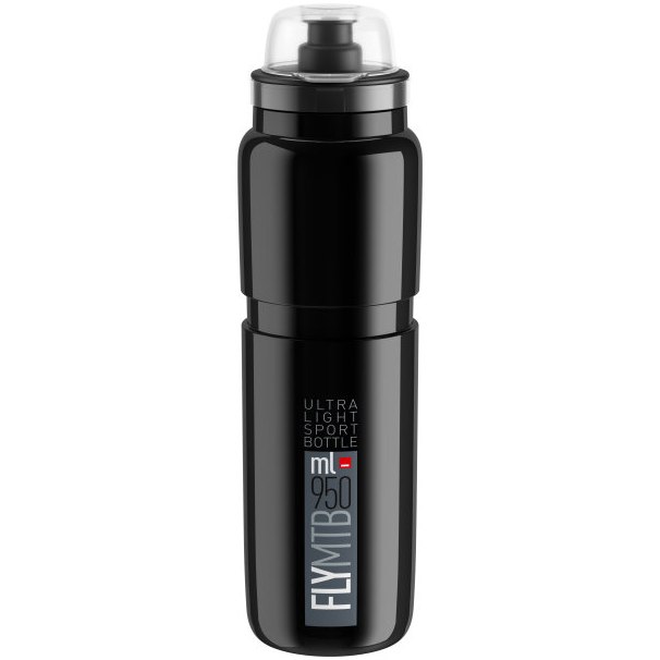 Produktbild von Elite Fly MTB Trinkflasche 950ml - schwarz/grau