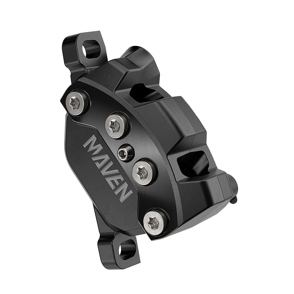 Immagine prodotto da SRAM Pinza di Freno a Disco Maven - Silver | 4 Pistoni | A1 - nero