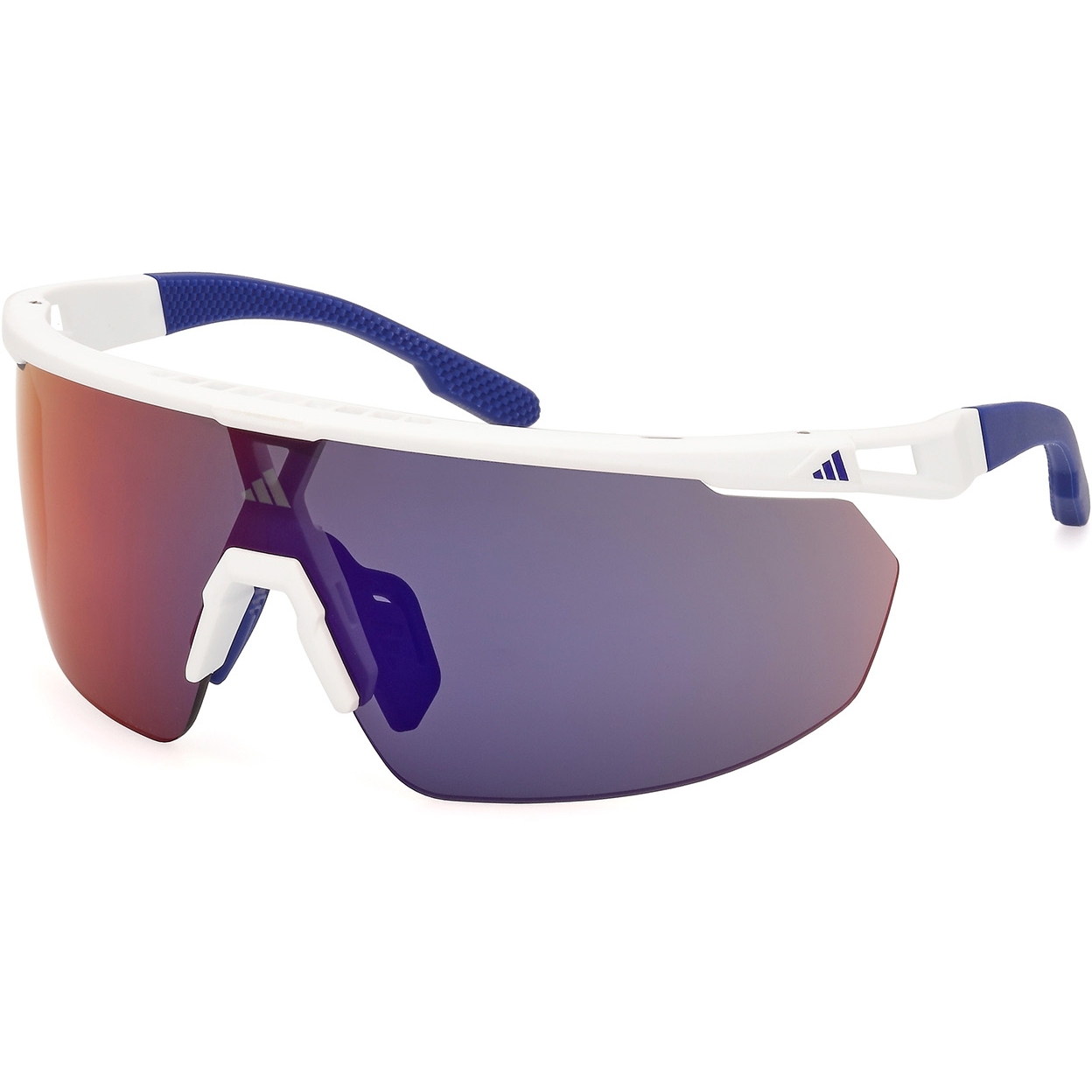 Produktbild von adidas SP0095 Sonnenbrille - White / Gradient or Violet Mirror