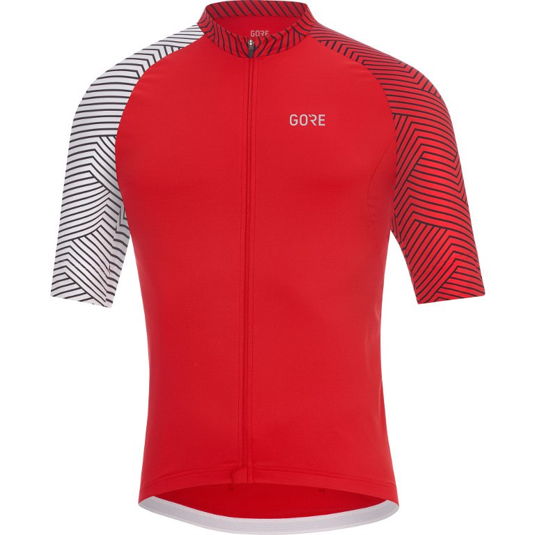 Picture of GOREWEAR C5 Jersey Men - red/white 3501