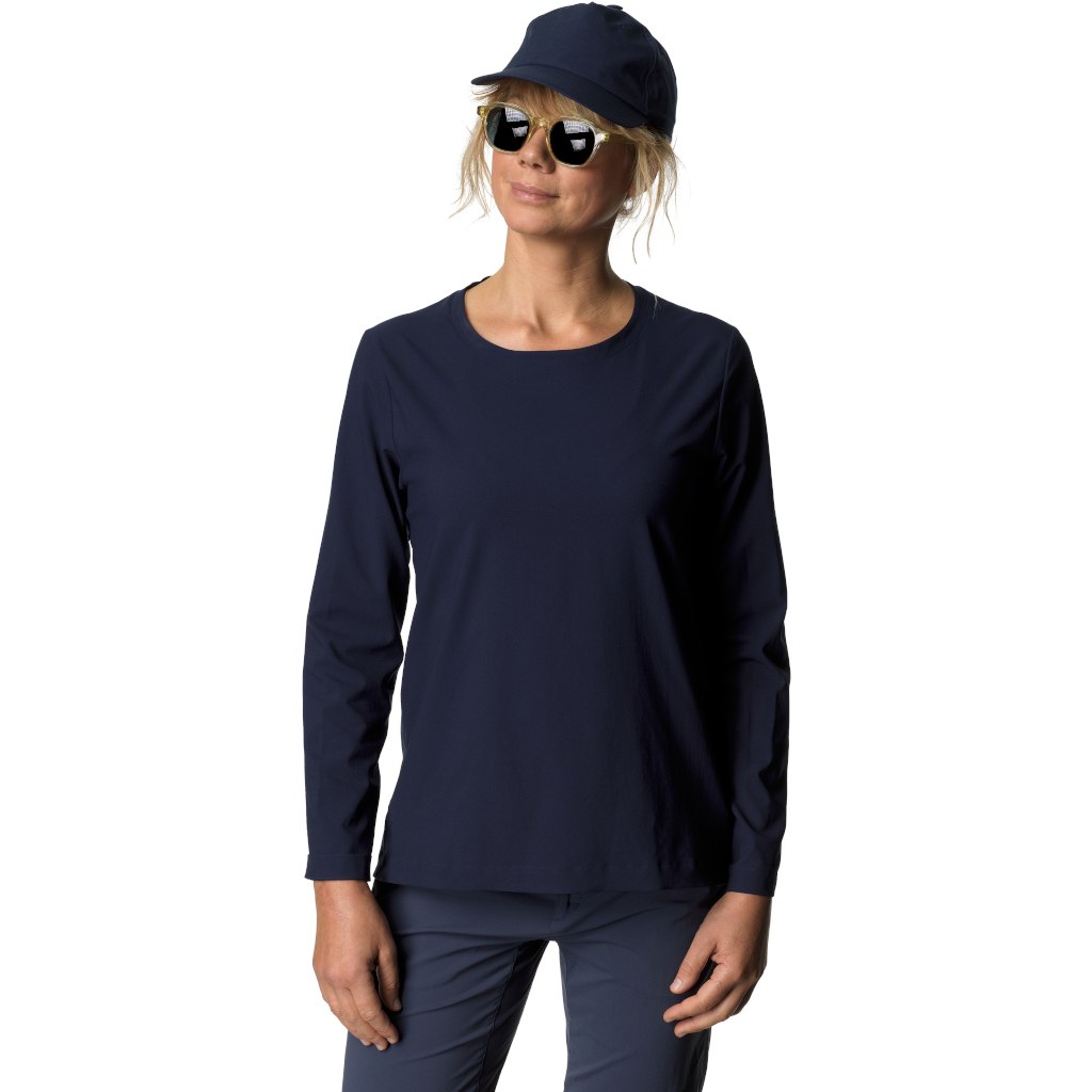 Picture of Houdini Cover Crew Long Sleeve Shirt Women - Blue Illusion