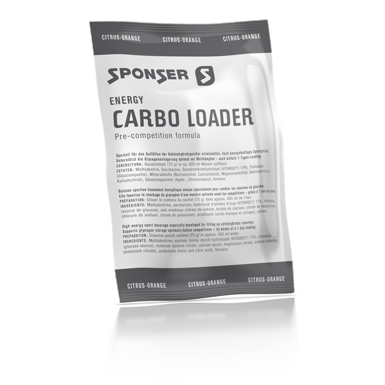 Produktbild von SPONSER Carbo Loader - Kohlenhydrat-Elektrolyt-Getränkepulver - 15x75g
