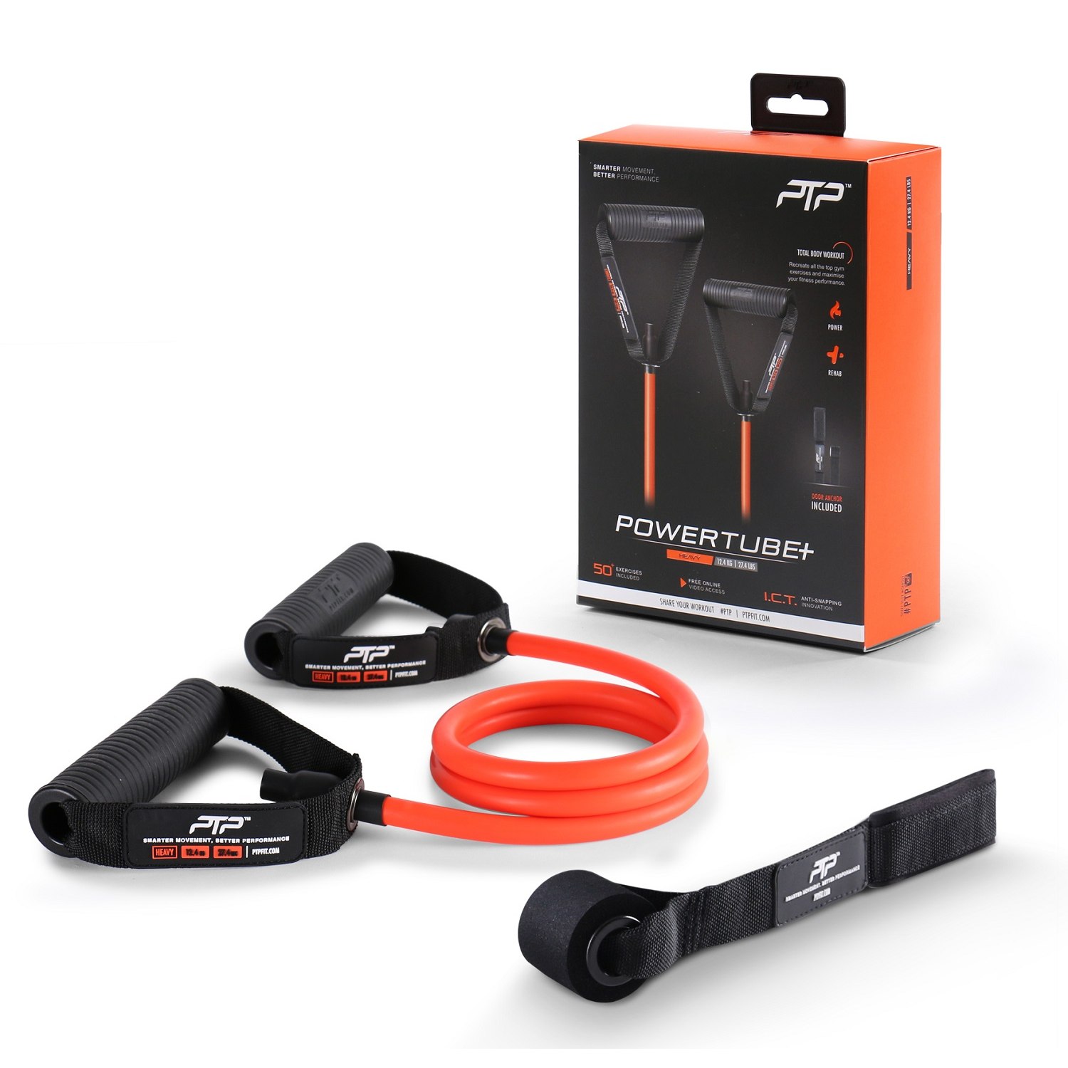 Productfoto van PTP PowerTube+ Heavy Resistance Band - orange