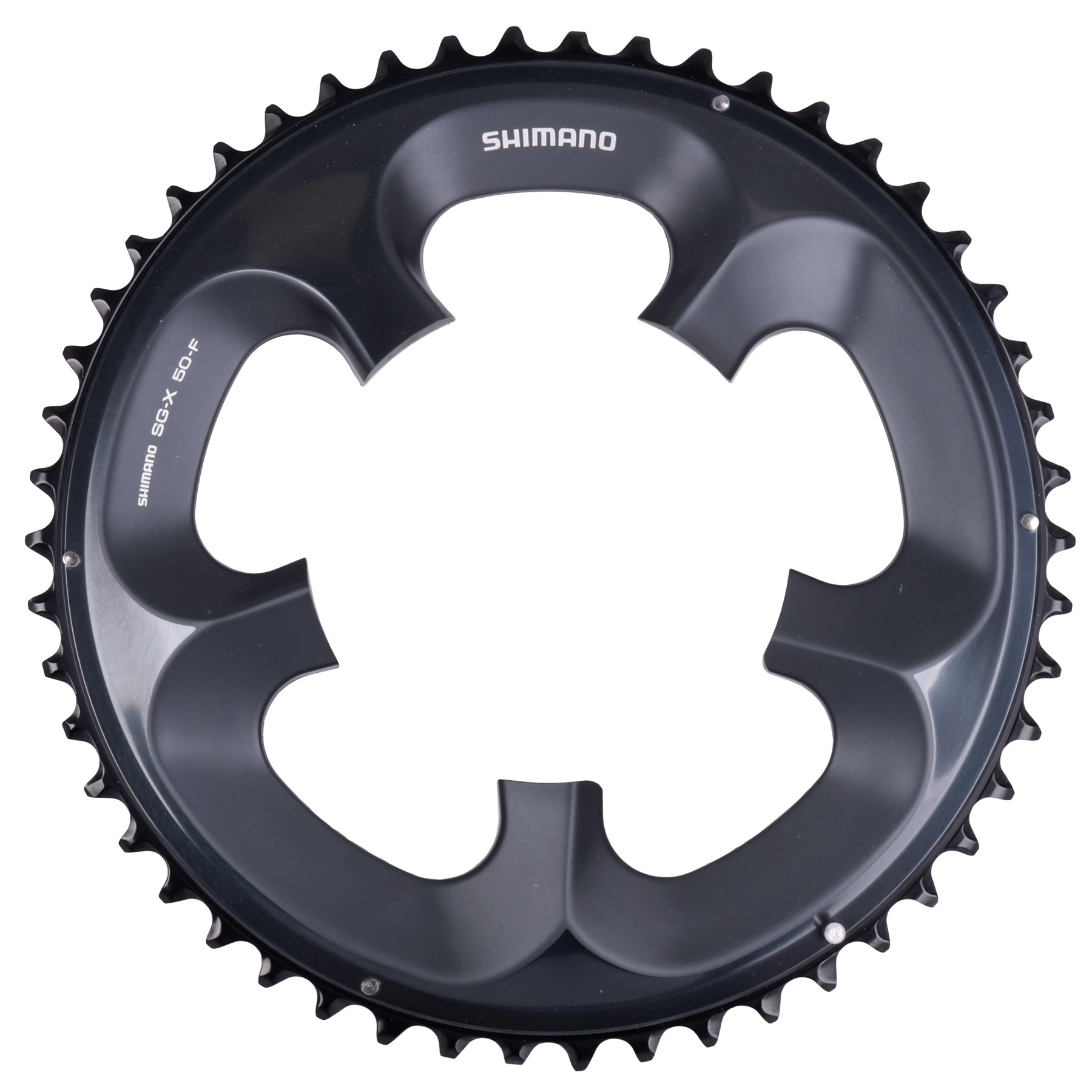 Image of Shimano Ultegra 6750 Chainring - Road | compact | 2x10-Speed - glossy grey
