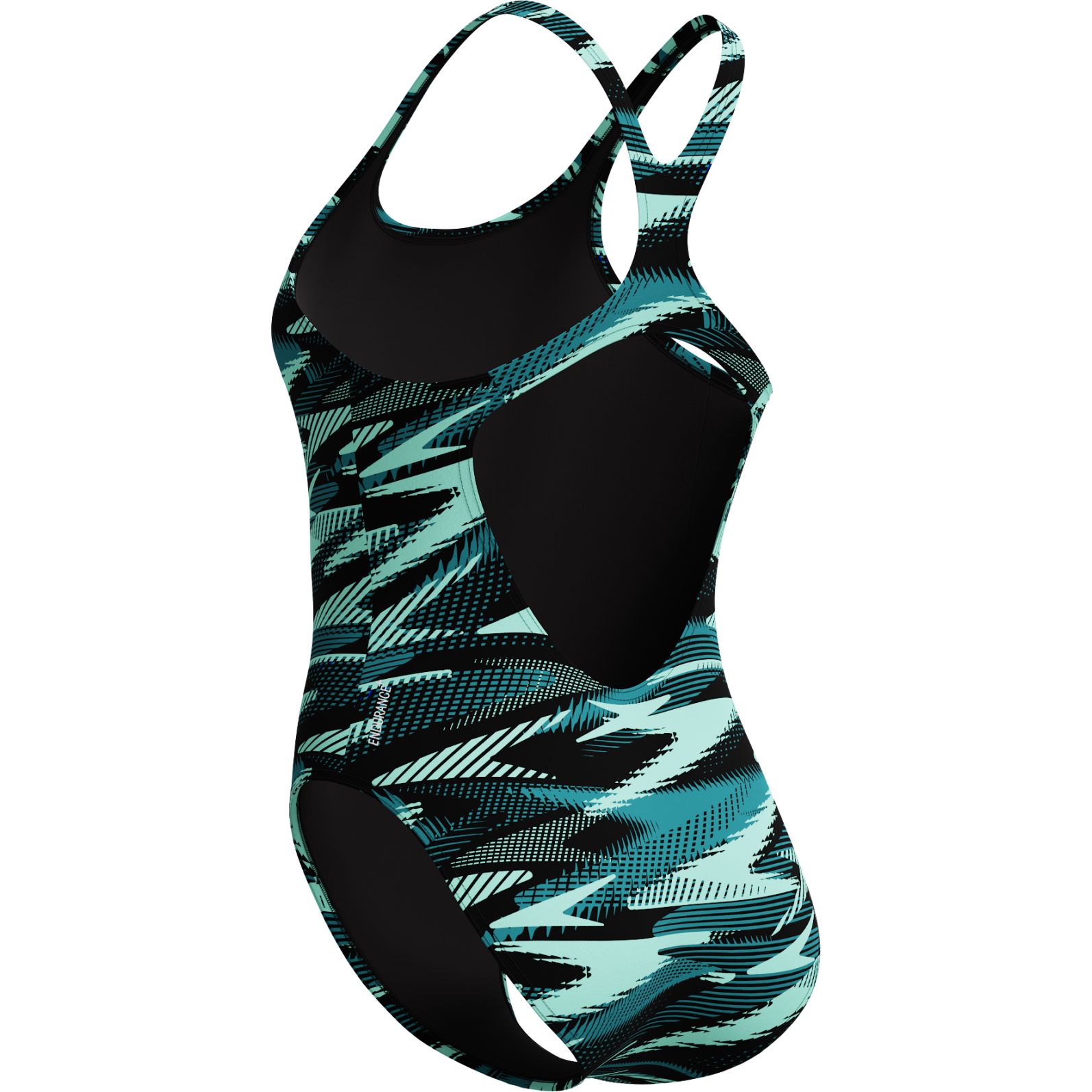 原画　『swim, a.』 Speedo HyperBoom Allover Medalist Swimsuit Women - dark teal