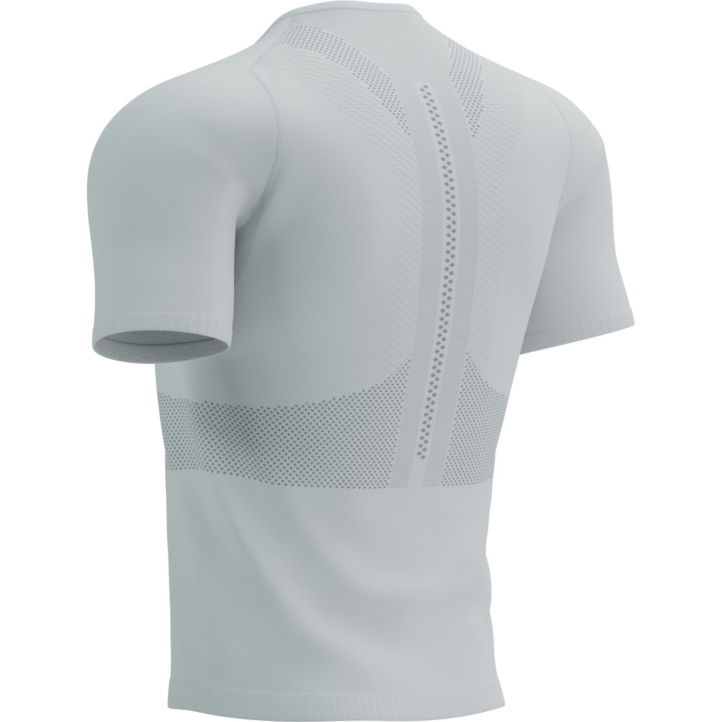 Compressport Trail Half-Zip Fitted Short Sleeve Top Men - white/black