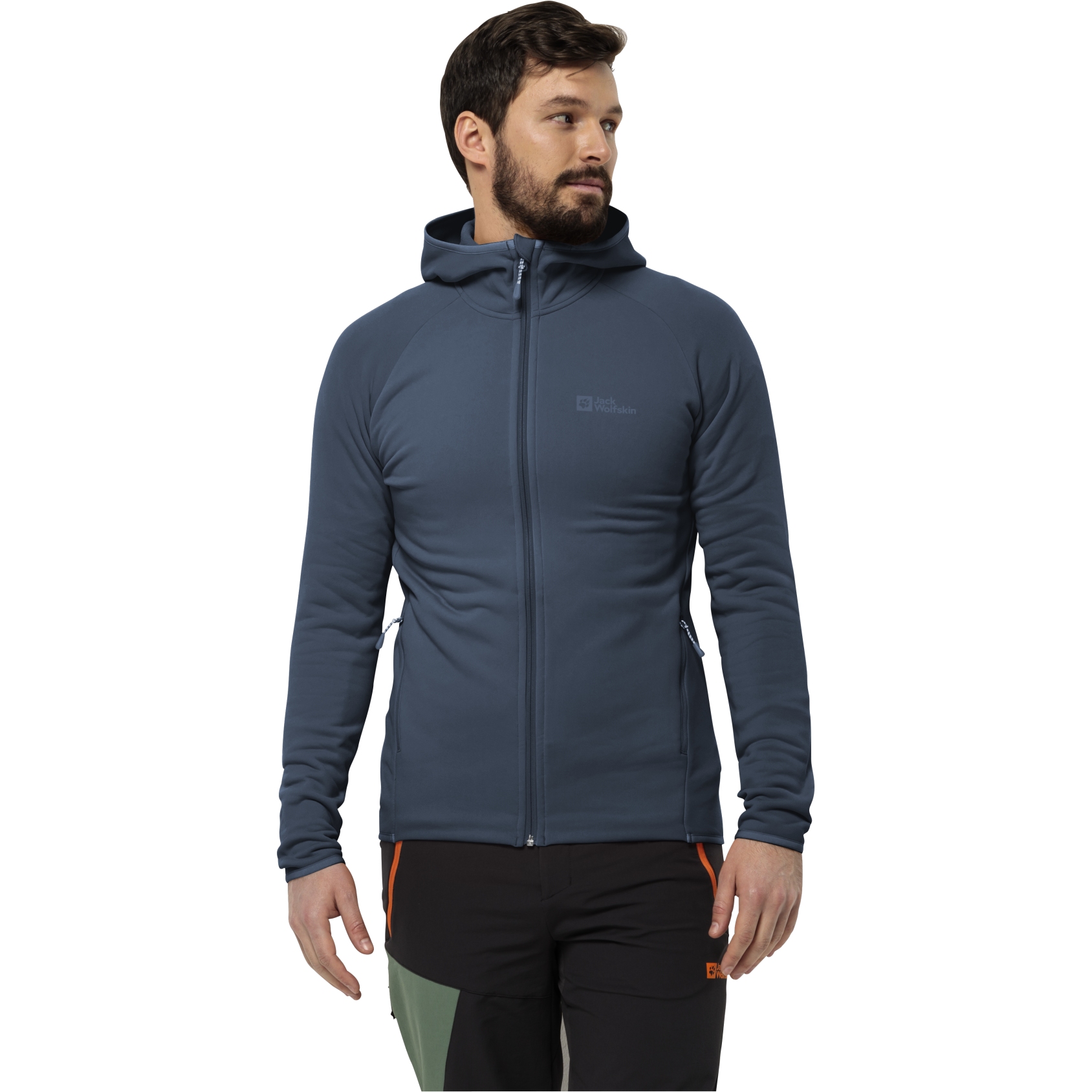 Bild von Jack Wolfskin Baiselberg Kapuzenjacke Full Zip Herren - midnight sky