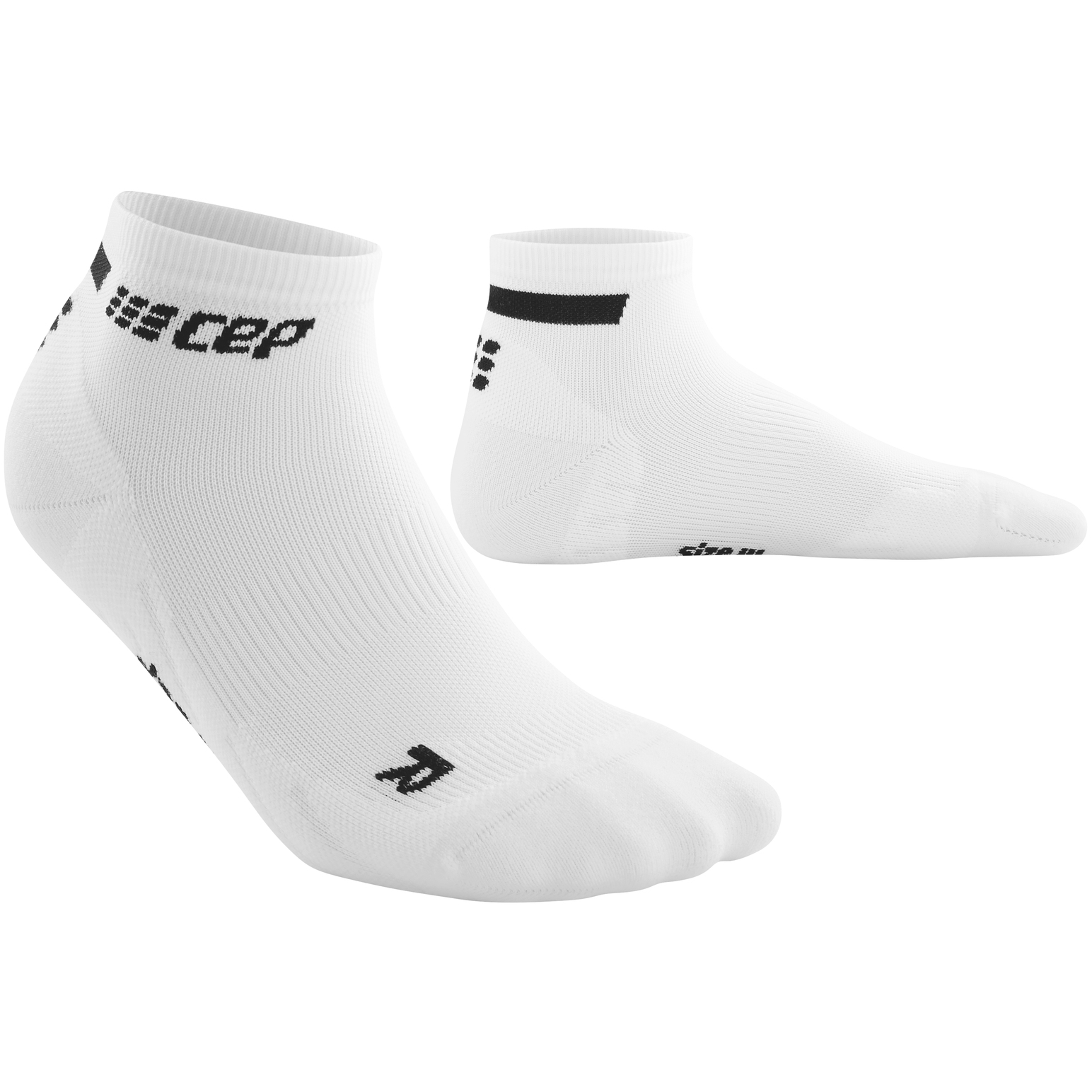 Picture of CEP The Run Low Cut Compression Socks V4 - white