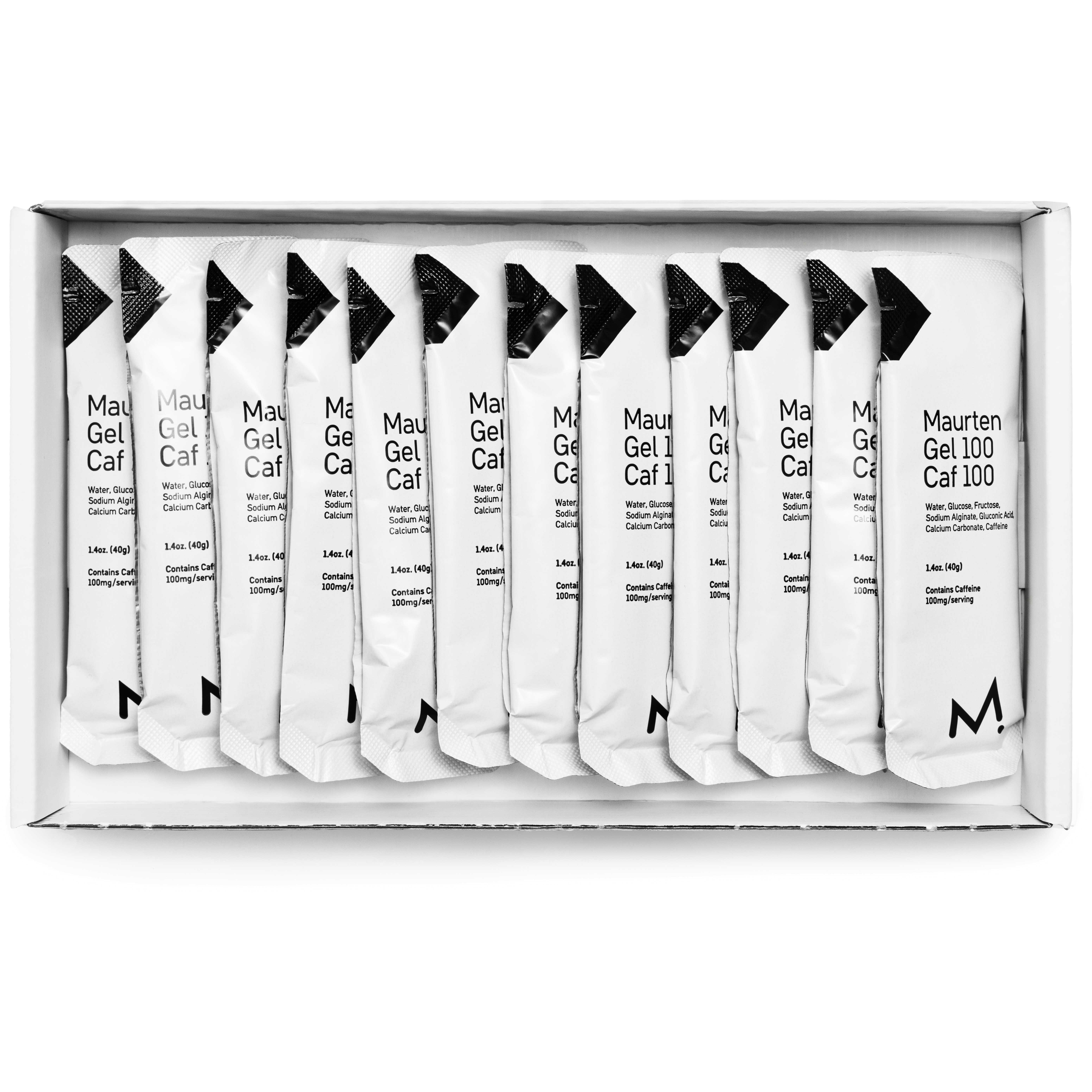 MAURTEN Gel 100 CAF 100 - Carbohydrate gel + caffeine - 12x40g