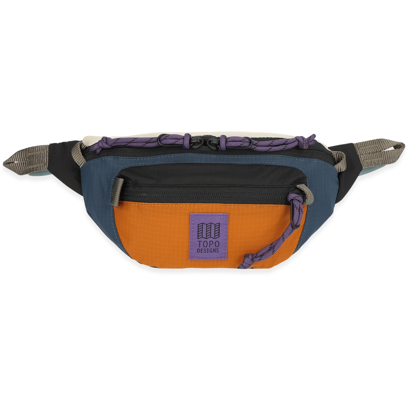 Produktbild von Topo Designs Mountain Gürteltasche - 2L - Pond Blue/Spice