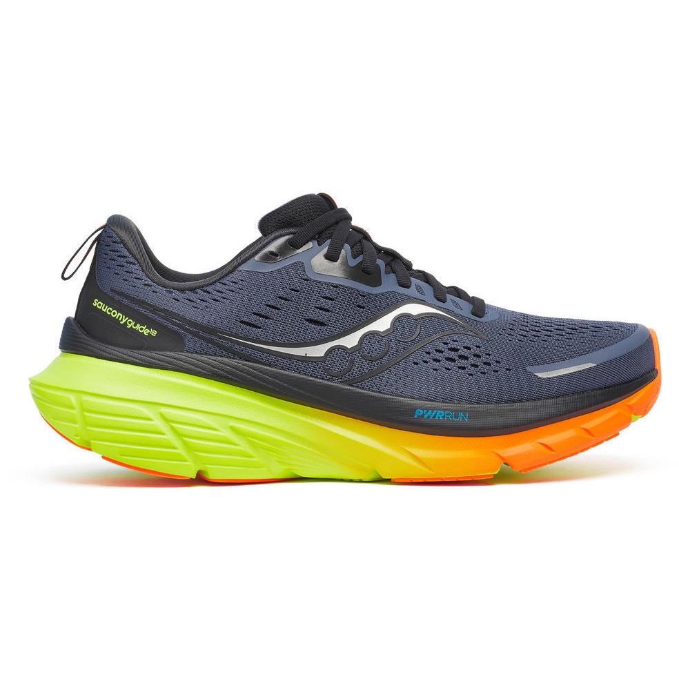 Productfoto van Saucony Guide 18 Hardloopschoenen Heren - shadow/vizi