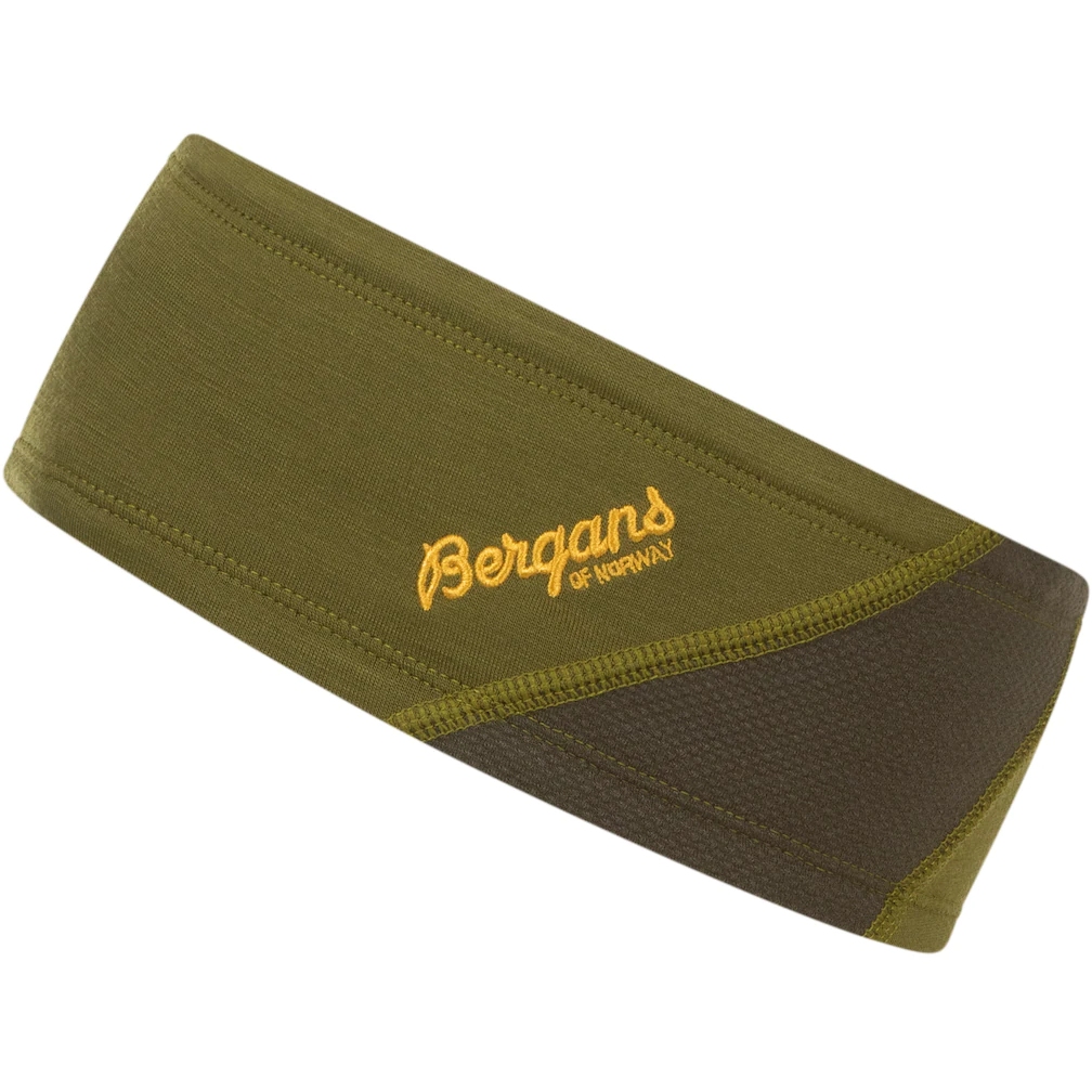 Picture of Bergans Cecilie V2 Light Wool Women&#039;s Headband - trail green/dark olive green