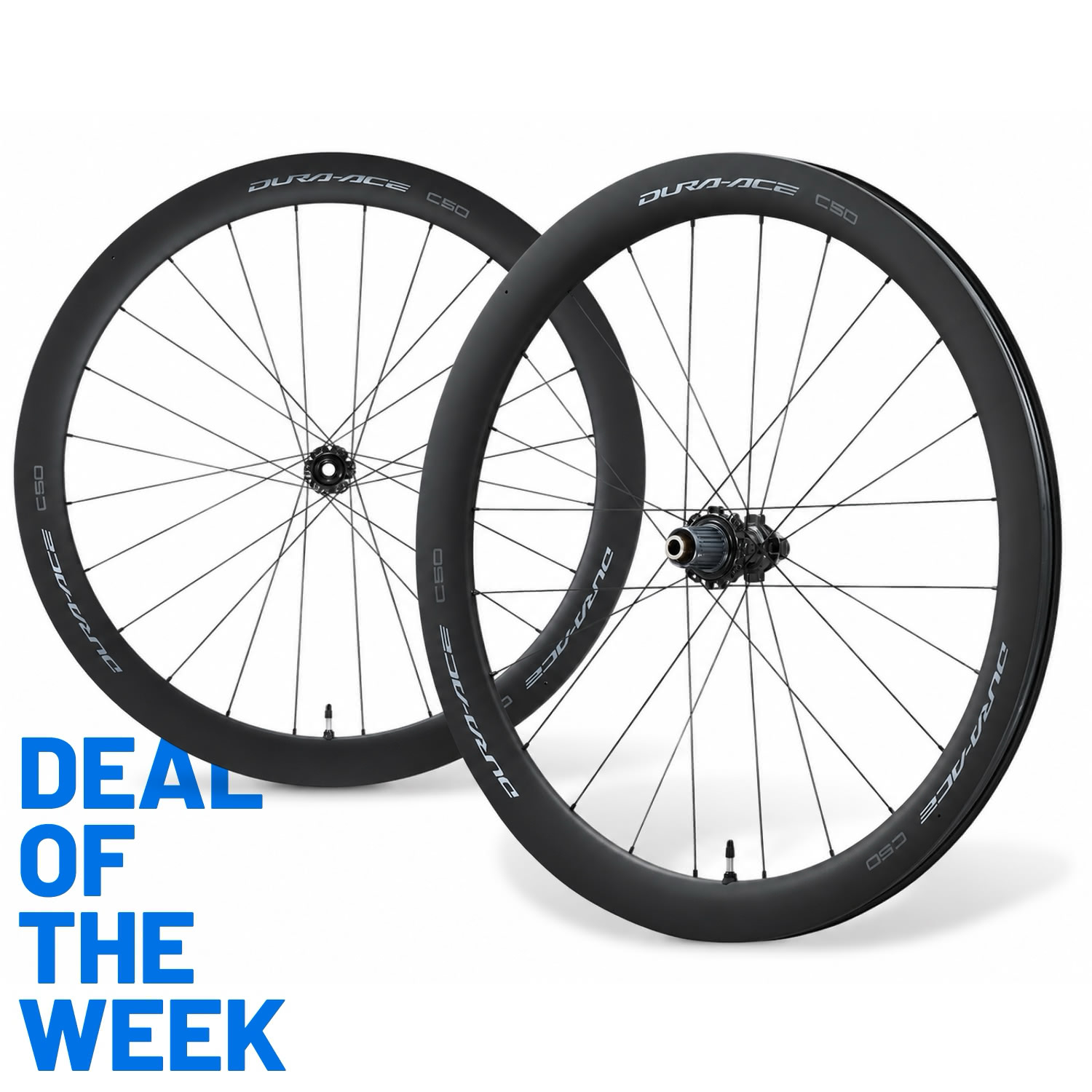 Image of Shimano Dura Ace WH-R9270-C50-TL Wheelset - 28