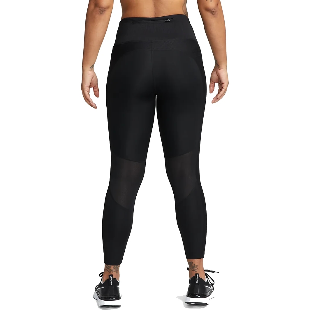 Nike Dri-FIT Fast Tights Running Mujer Black/Reflective Silver
