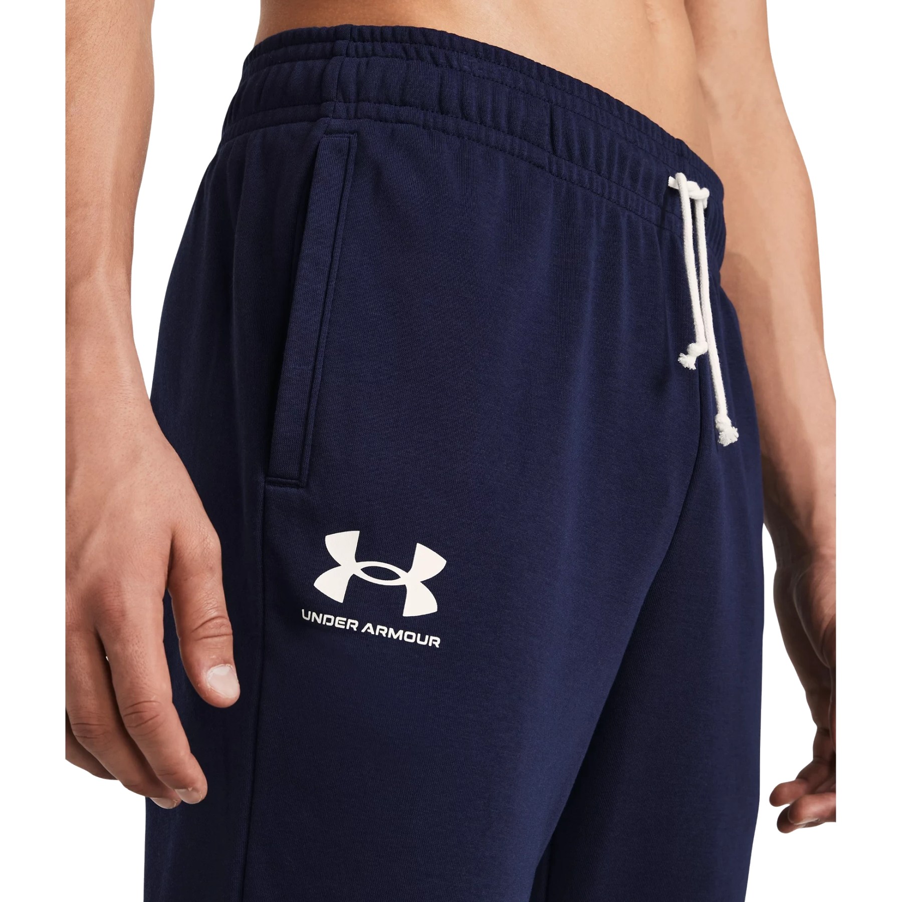 Under Armour UA Rival Terry Joggers Men - Midnight Navy/Onyx White