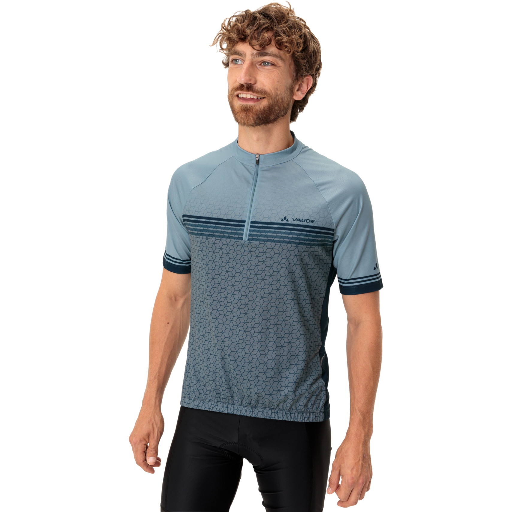 Produktbild von Vaude Posta II Half Zip Kurzarmtrikot Herren - nordic blue