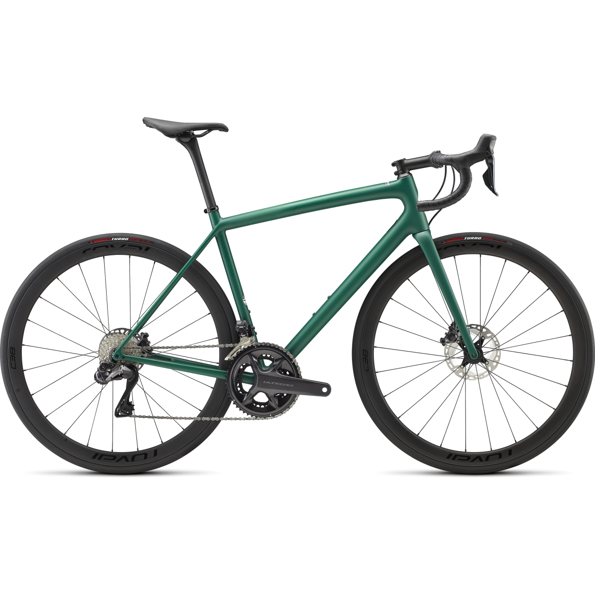 Picture of Specialized AETHOS EXPERT - Ultegra Di2 - Carbon Roadbike - pine green / white