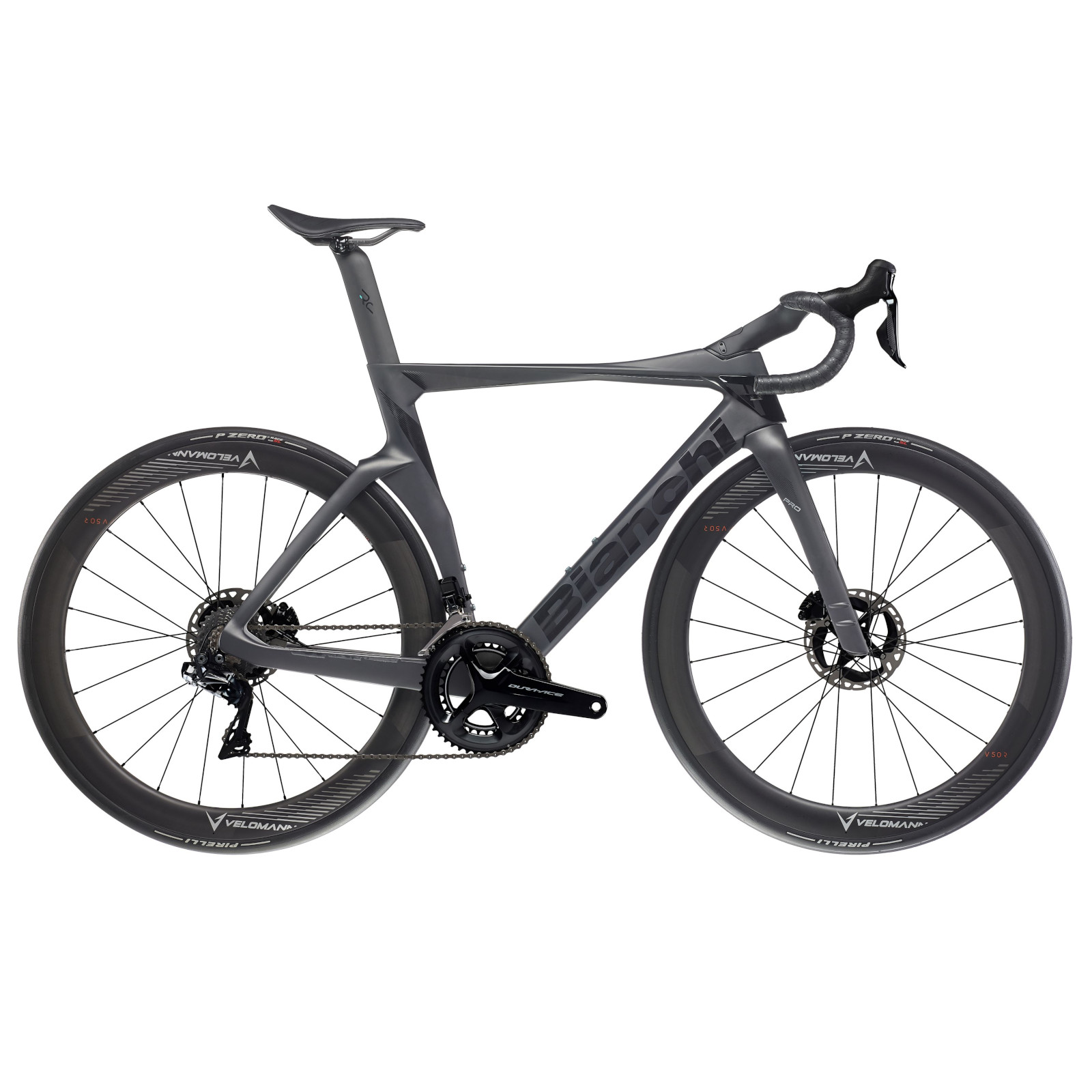 Photo produit de Bianchi Vélo Route Carbone Dura Ace Di2 - OLTRE PRO - 2025 - graphite matt / black glossy
