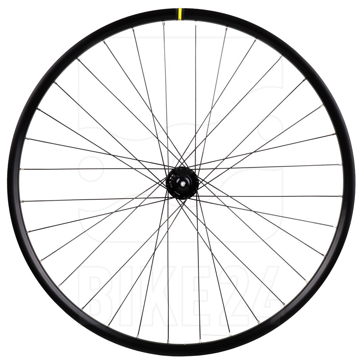 Productfoto van Shutter Precision | Mavic - PL-8 | XC 321 - 28 / 29 Inches Front Wheel with Hub Dynamo - Centerlock - QR - black