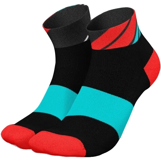 Picture of INCYLENCE Running Ladders Short Socks - Black Inferno