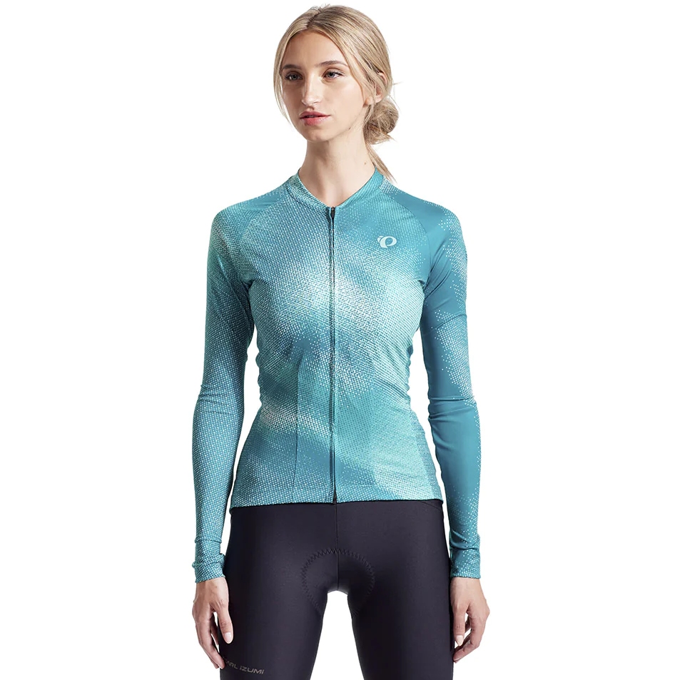 Picture of PEARL iZUMi Attack Long Sleeve Jersey Women 11222003 - gulf teal depth - HP2