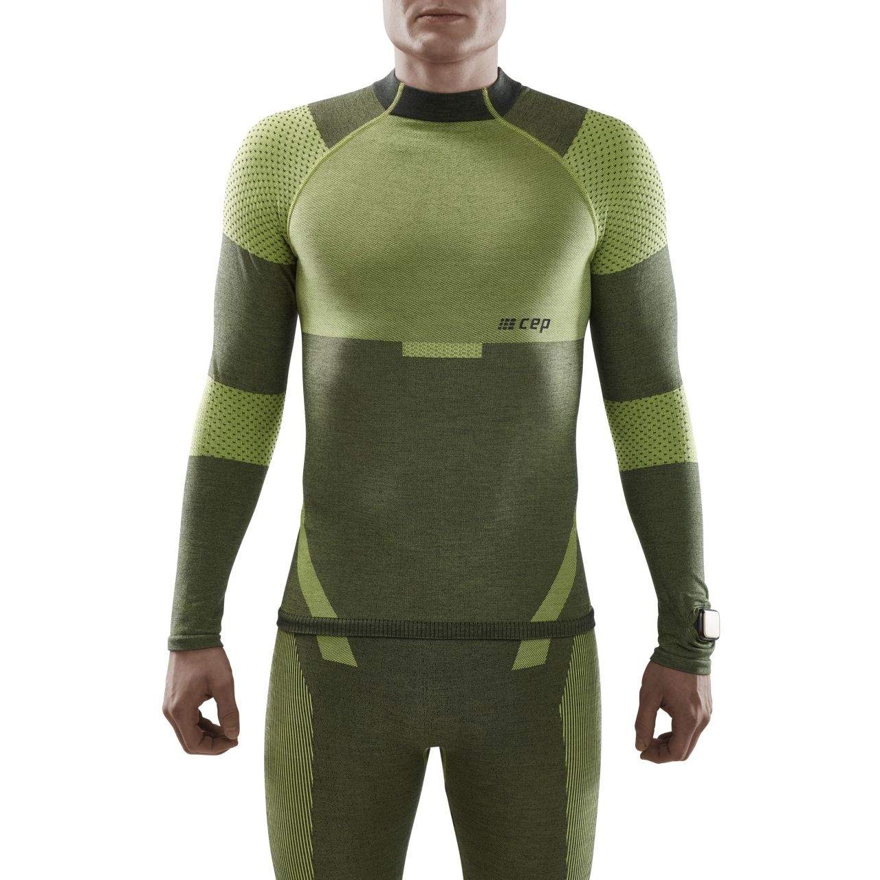 Picture of CEP Ski Touring Base Longsleeve Shirt - green