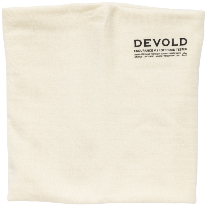 Шейные гетры из мериноса Devold Endurance - 010A необработанного белого цвета